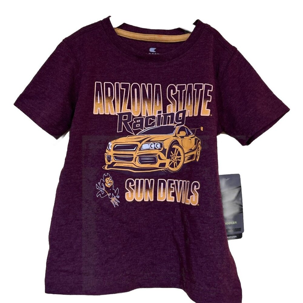 Arizona State ASU Sun Devils Colosseum Racing Crew Neck T-Shirt Toddler 3T